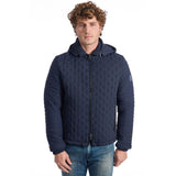 Roberto Pepe Luxury Blue Polyamide Men's Quilted Jacket