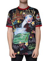 Dolce & Gabbana Multicolor Graphic Print Cotton Crew Neck T-shirt