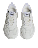 Dolce & Gabbana White Nylon Daymaster Low Top Sneakers Shoes