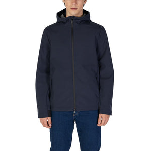 Suns Blue Polyester Jackets & Coat