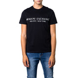 Armani Exchange Black Cotton T-Shirt