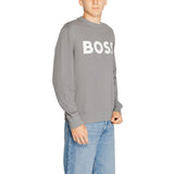 Hugo Boss Gray Cotton Sweatshirt