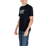 EA7 Emporio Armani Black Cotton T-Shirt