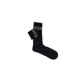 Icon Black Cotton Sock