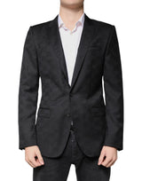 Dolce & Gabbana Black Wool Single Breasted Formal Blazer