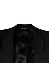 Dolce & Gabbana Black Wool Single Breasted Formal Blazer