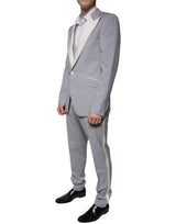 Dolce & Gabbana Gray Wool 3 Piece Slim Fit Formal Suit