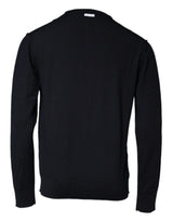 Dolce & Gabbana Black Wool Crew Neck Men Pullover Sweater