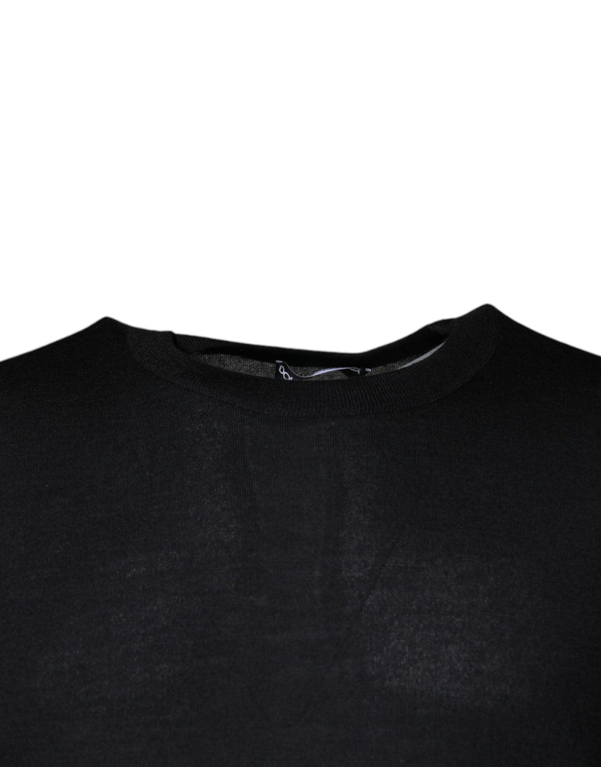 Dolce & Gabbana Black Cashmere Crew Neck Pullover Sweater