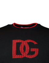 Dolce & Gabbana Black DG Logo Crew Neck Sweatshirt Sweater