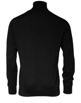 Dolce & Gabbana Black Long Sleeve Turtleneck Men Pullover Sweater