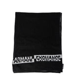 Armani Exchange Black Acrylic Scarf