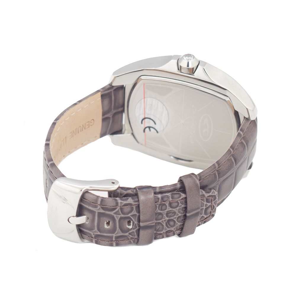 Chronotech Gray Leather Watch