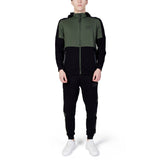 EA7 Emporio Armani Green Cotton Sweatsuit