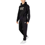 EA7 Emporio Armani Black Cotton Sweatsuit