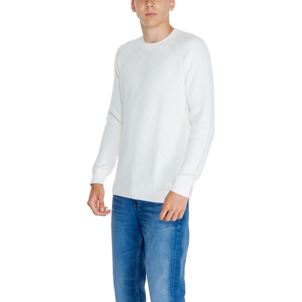 Calvin Klein Jeans White Organic Cotton Sweater