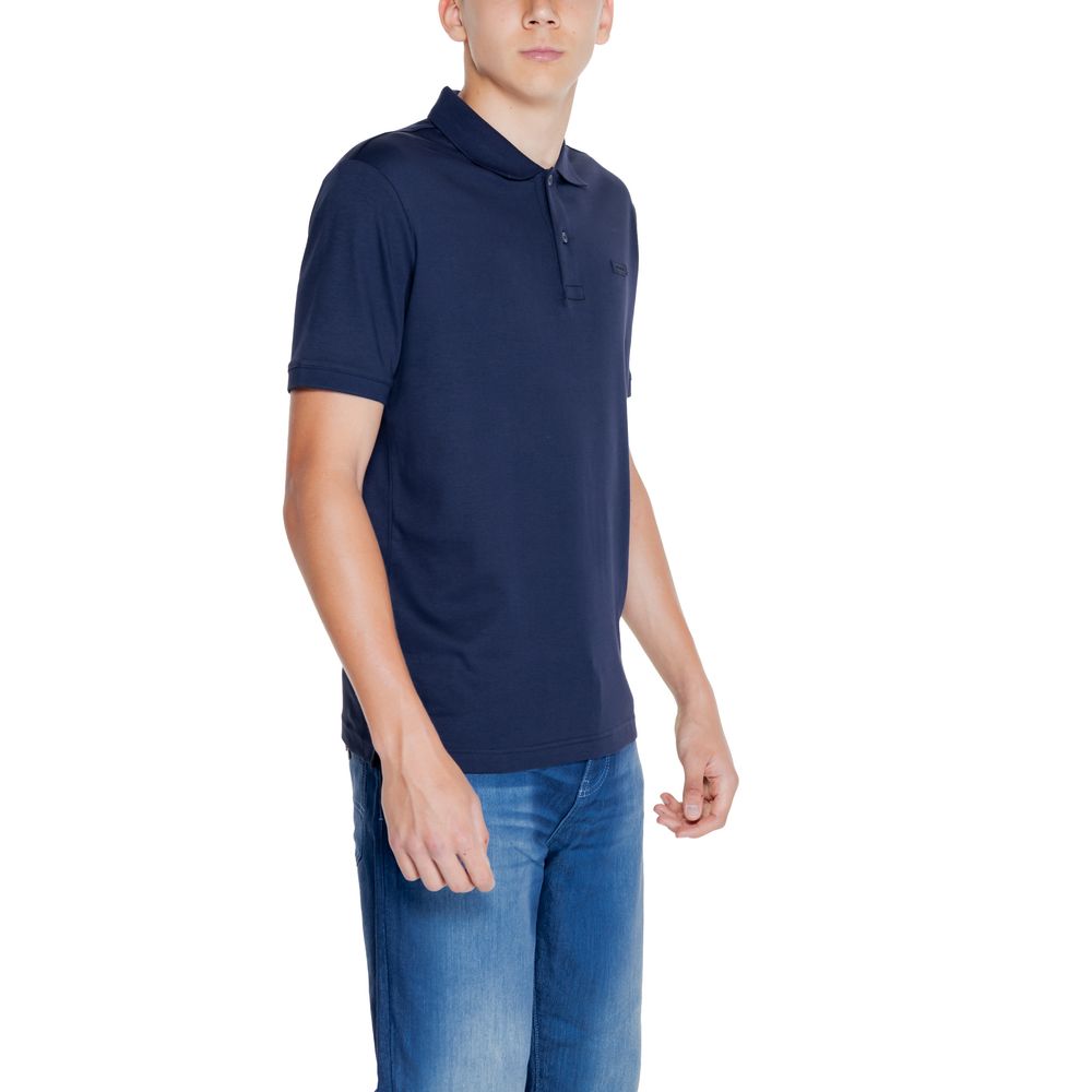 Calvin Klein Blue Cotton Polo Shirt