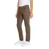 Jeckerson Brown Cotton Jeans & Pant