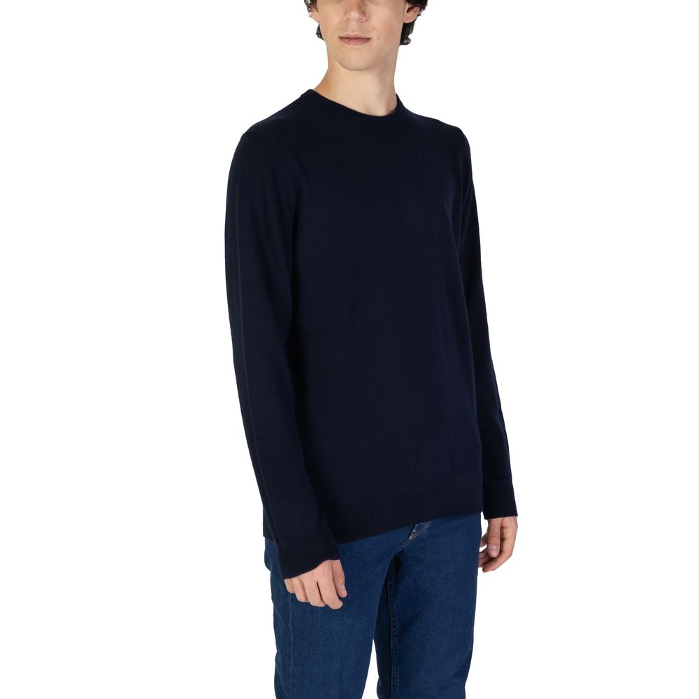 Gas Blue Cotton Sweater