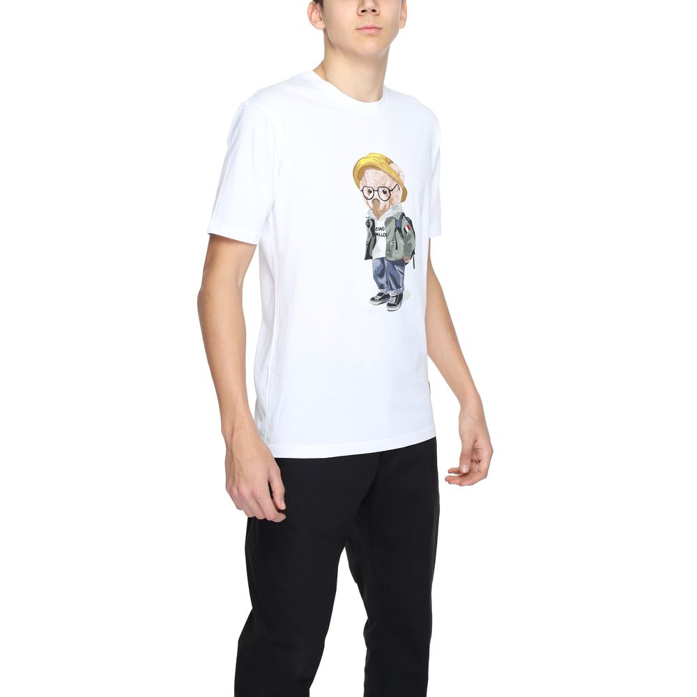 Gianni Lupo White Cotton T-Shirt