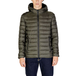 Gianni Lupo Green Polyamide Jackets & Coat