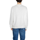 Tommy Hilfiger Jeans White Recycled Polyester Sweater