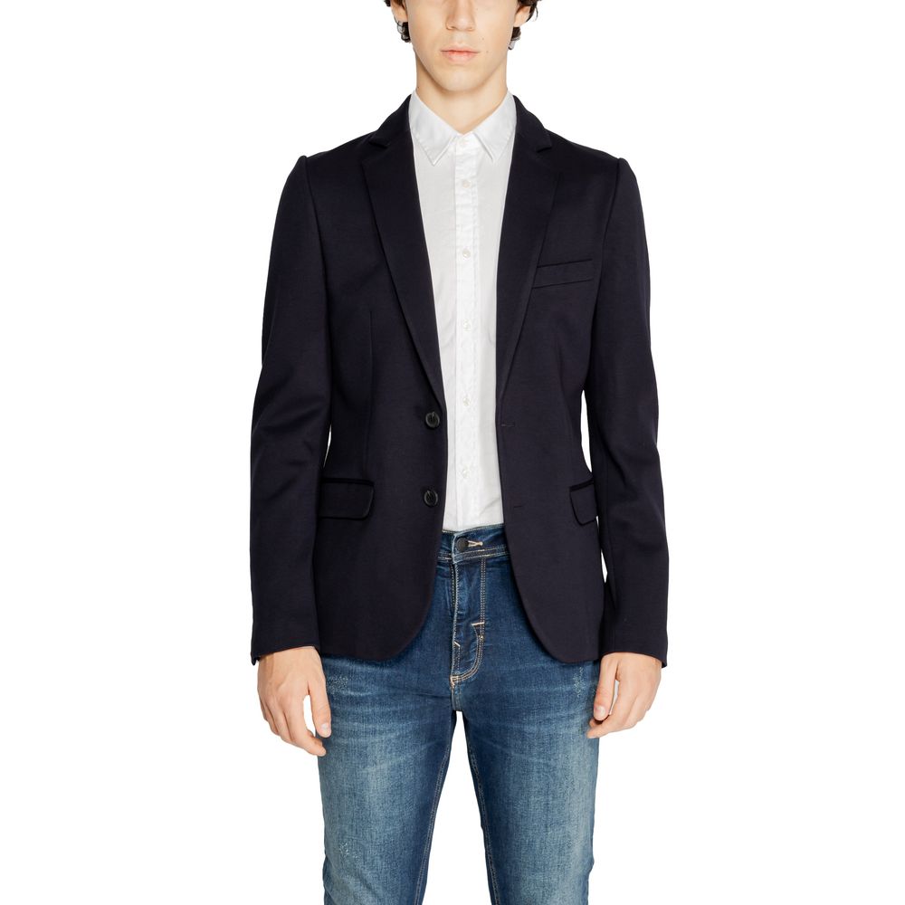 Antony Morato Blue Viscose Suit