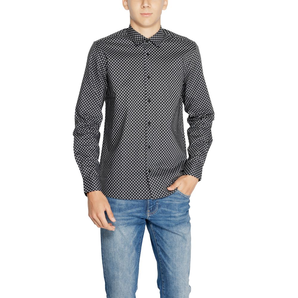 Antony Morato Gray Cotton Shirt