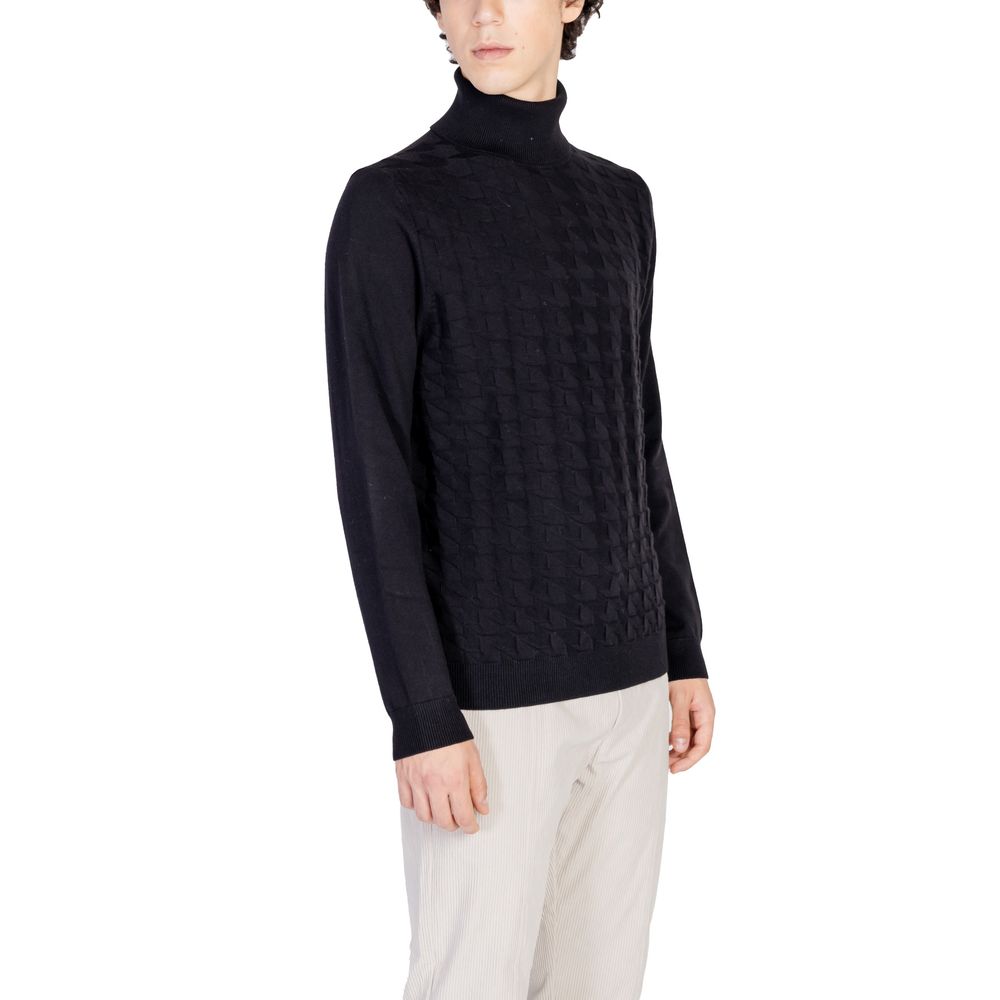 Antony Morato Black Cotton Sweater