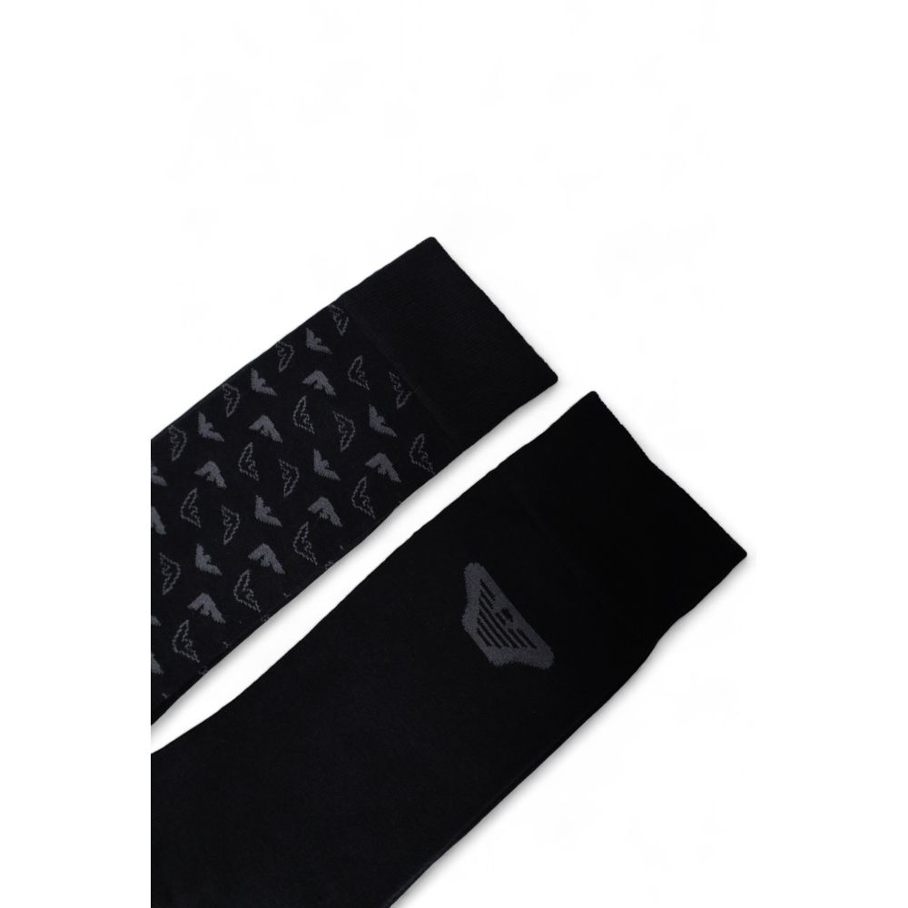 Emporio Armani Underwear Black Cotton Sock