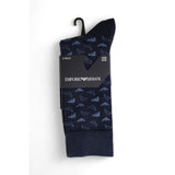 Emporio Armani Underwear Blue Cotton Sock