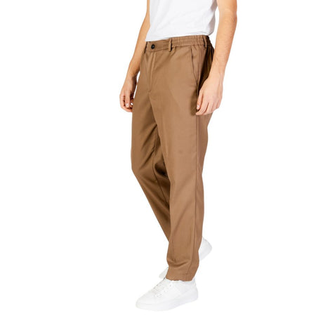 Hamaki-Ho Beige Polyester Jeans & Pant