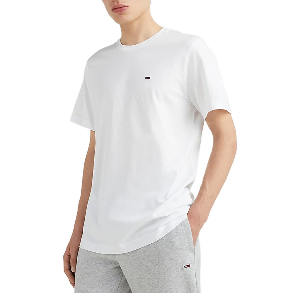 Tommy Hilfiger Jeans White Cotton T-Shirt