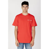 Tommy Hilfiger Jeans Red Cotton T-Shirt