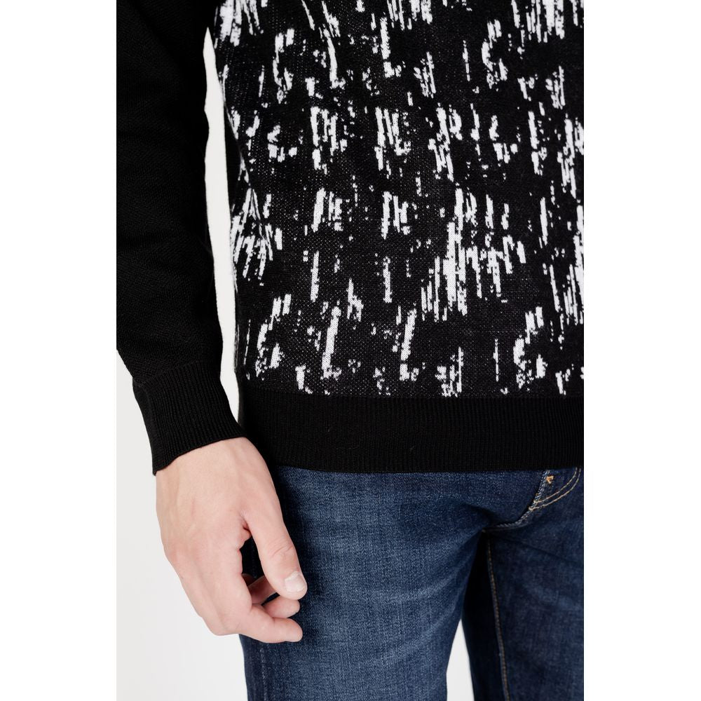 Antony Morato Black Wool Sweater