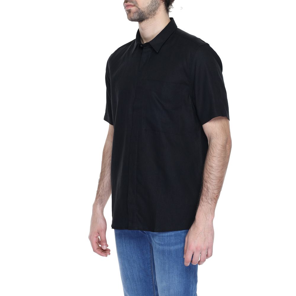 Antony Morato Black Linen Shirt