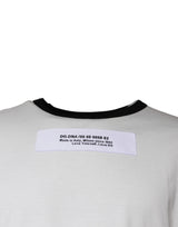 Dolce & Gabbana White Camouflage Cotton Round Neck T-shirt