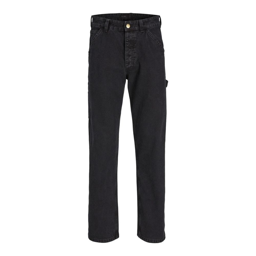 Jack Jones Black Cotton Jeans & Pant