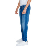 Calvin Klein Jeans Blue Cotton Rigenerato Jeans & Pant