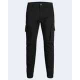 Jack Jones Black Cotton Jeans & Pant