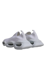 Dolce & Gabbana White Slip On Wave Low Top Men Sneakers Shoes