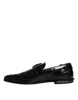 Dolce & Gabbana Black Embellished Derby Monk Strap Shoes