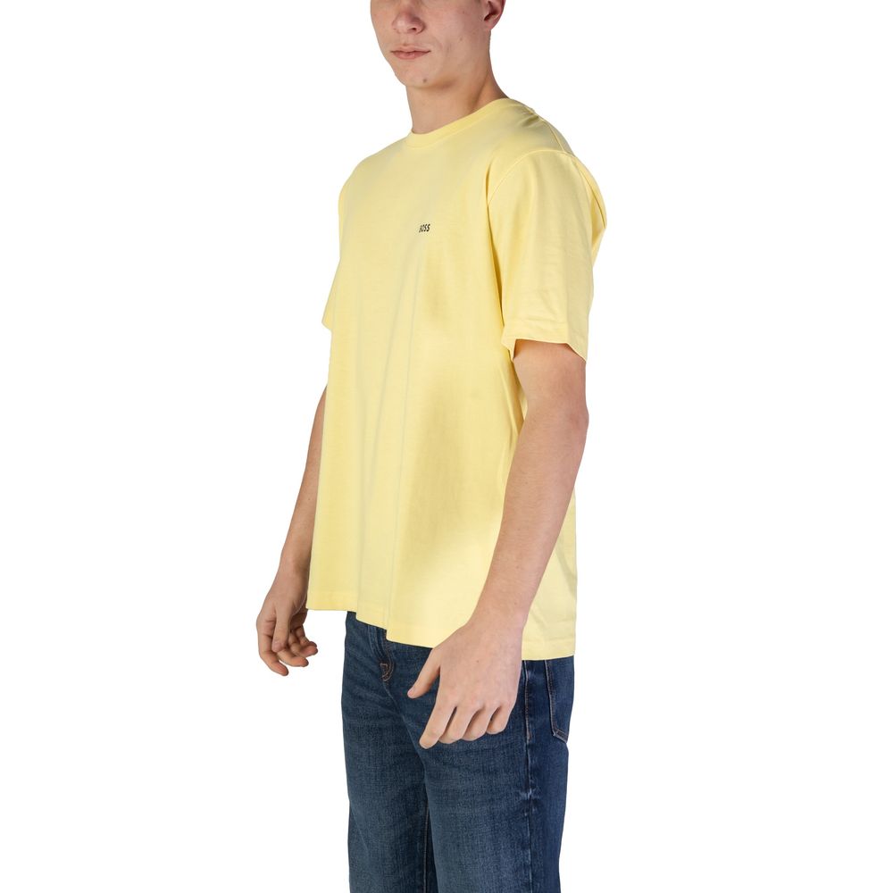 Hugo Boss Yellow Cotton T-Shirt