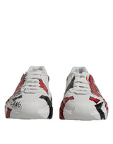 Dolce & Gabbana White Daymaster Hand Painted Sneakers Shoes