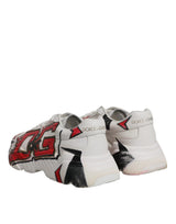 Dolce & Gabbana White Daymaster Hand Painted Sneakers Shoes