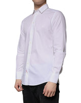 Dolce & Gabbana White Cotton Long Sleeve Formal Dress Shirt