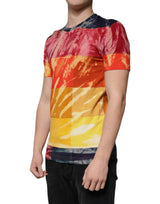 Dolce & Gabbana Multicolor Tie Dye Cotton Round Neck T-shirt