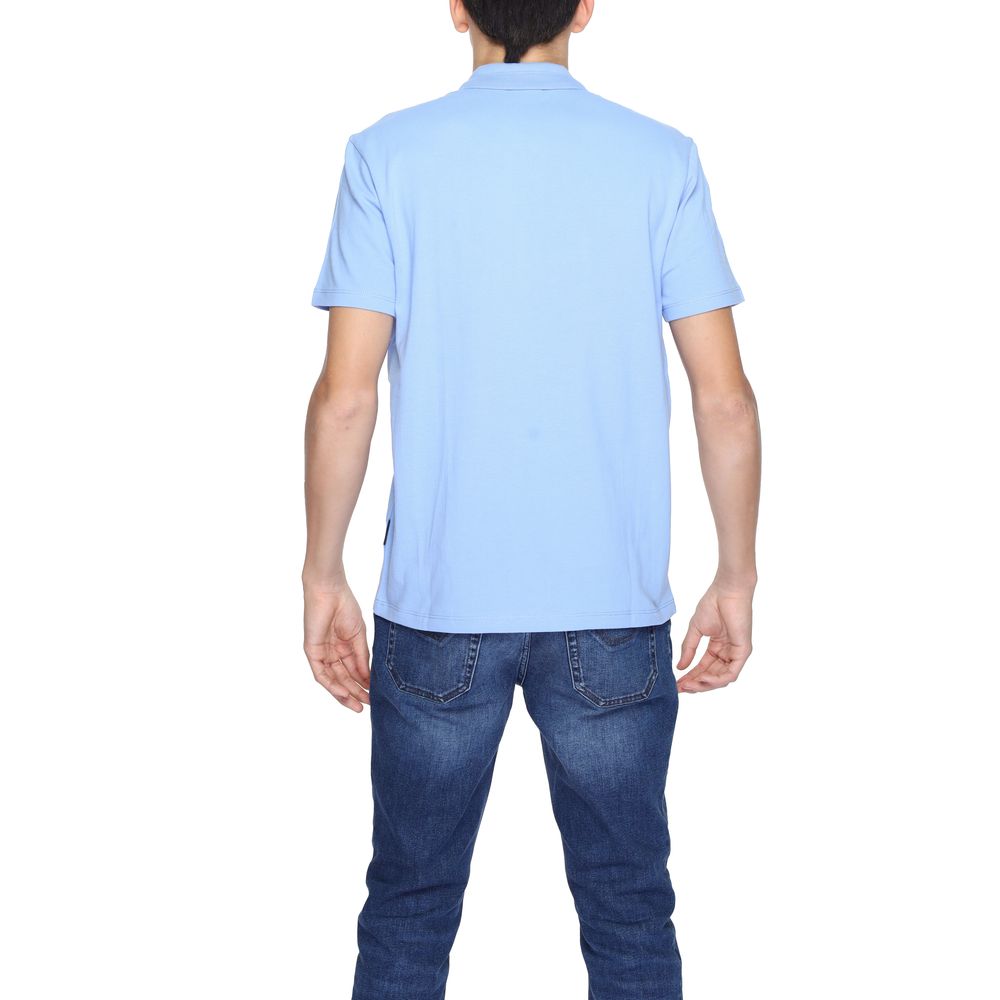 Napapijri Light Blue Cotton Polo Shirt