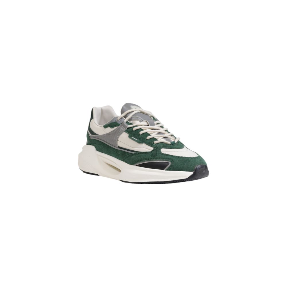 D.A.T.E Green Leather Sneaker