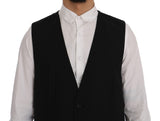 Dolce & Gabbana Elegant Striped Wool Blend Waistcoat Vest